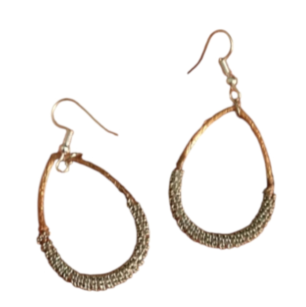 Copper upcycled handcrafted earrings
